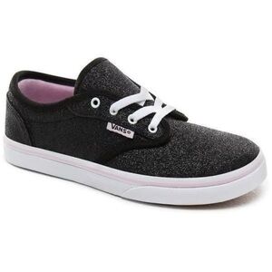 NEW Glitter Black Vans Off The Wall Sparkle Low Top Sneaker Atwood Lilac Snow